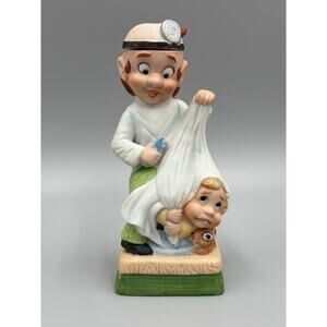 Vintage 1980 Hoffman Distilling Mr. Lucky Series Mr. Dentist Figurine